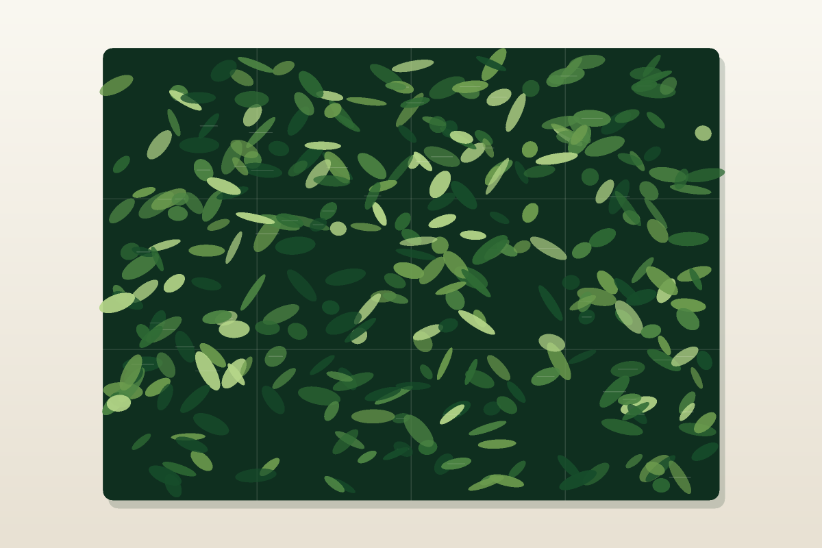 Dense modular artificial green wall panels