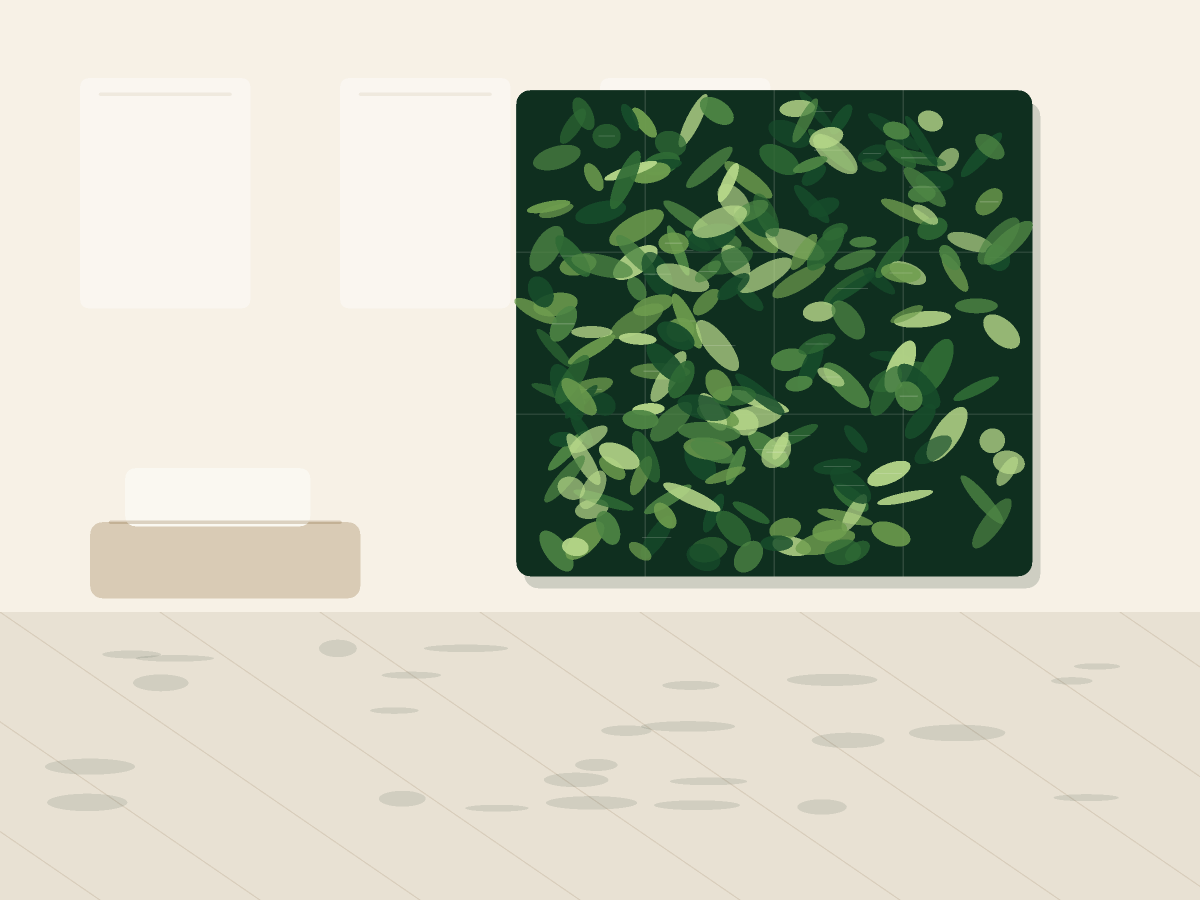 Commercial artificial greenery contact page visual